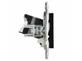             SKANDY Розетка, компьютерге арналған, екілі RJ45 категория 5Е SK-K03Bl қара IEK    