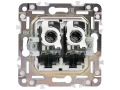             SKANDY Розетка, компьютерге арналған, екілі RJ45 категория 5Е SK-K03Bl қара IEK    