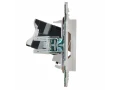             SKANDY Розетка, компьютерге арналған, екілі RJ45 категория 5Е SK-K03W арктикалық ақ IEK    