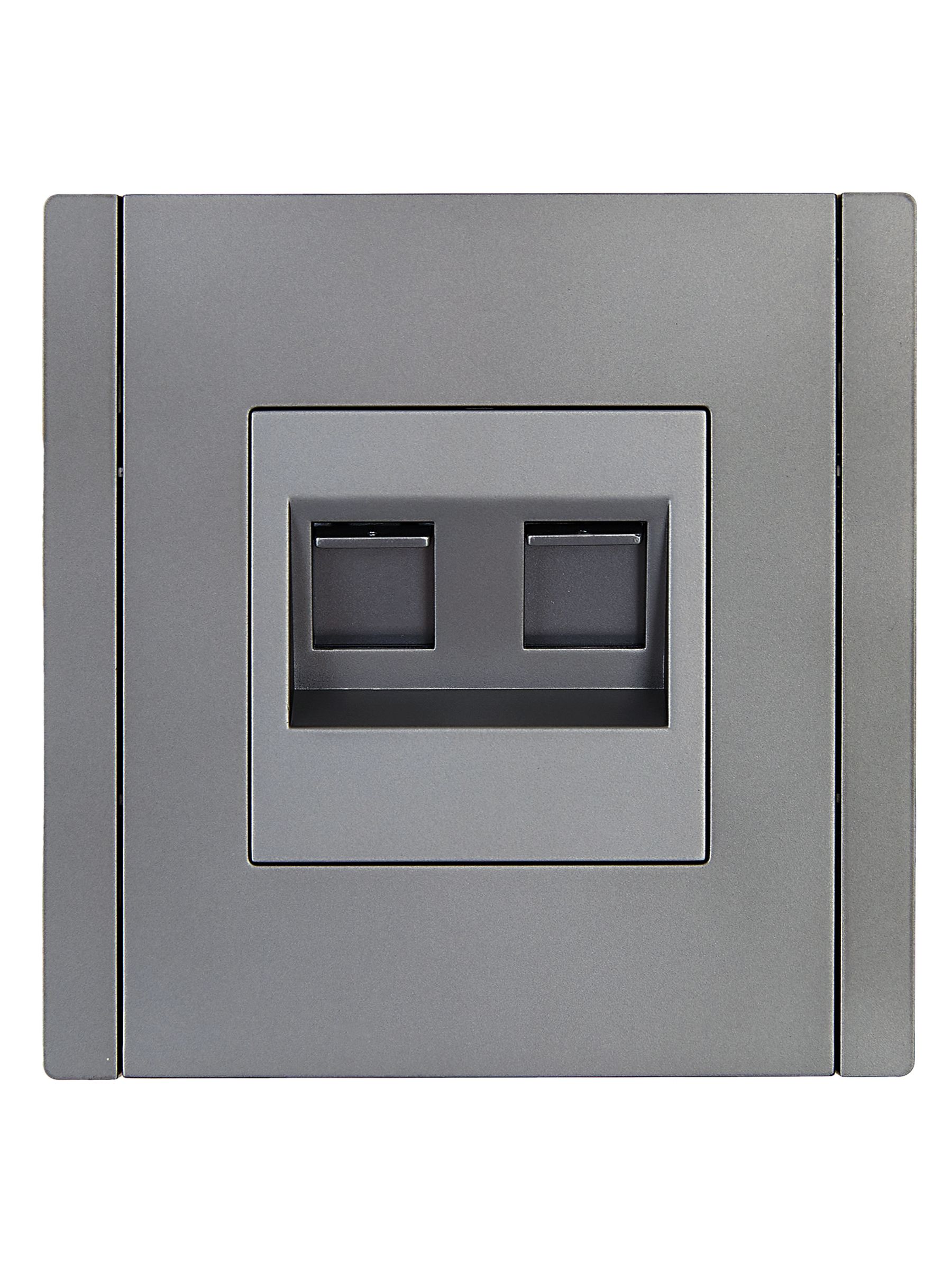             FORTE&PIANO Розетка, компьютерге арналған, екілі RJ45 категория 6 FP534 болат IEK    