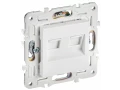             SKANDY Розетка, компьютерге арналған, екілі RJ45 категория 6 SK-K04W арктикалық ақ IEK    