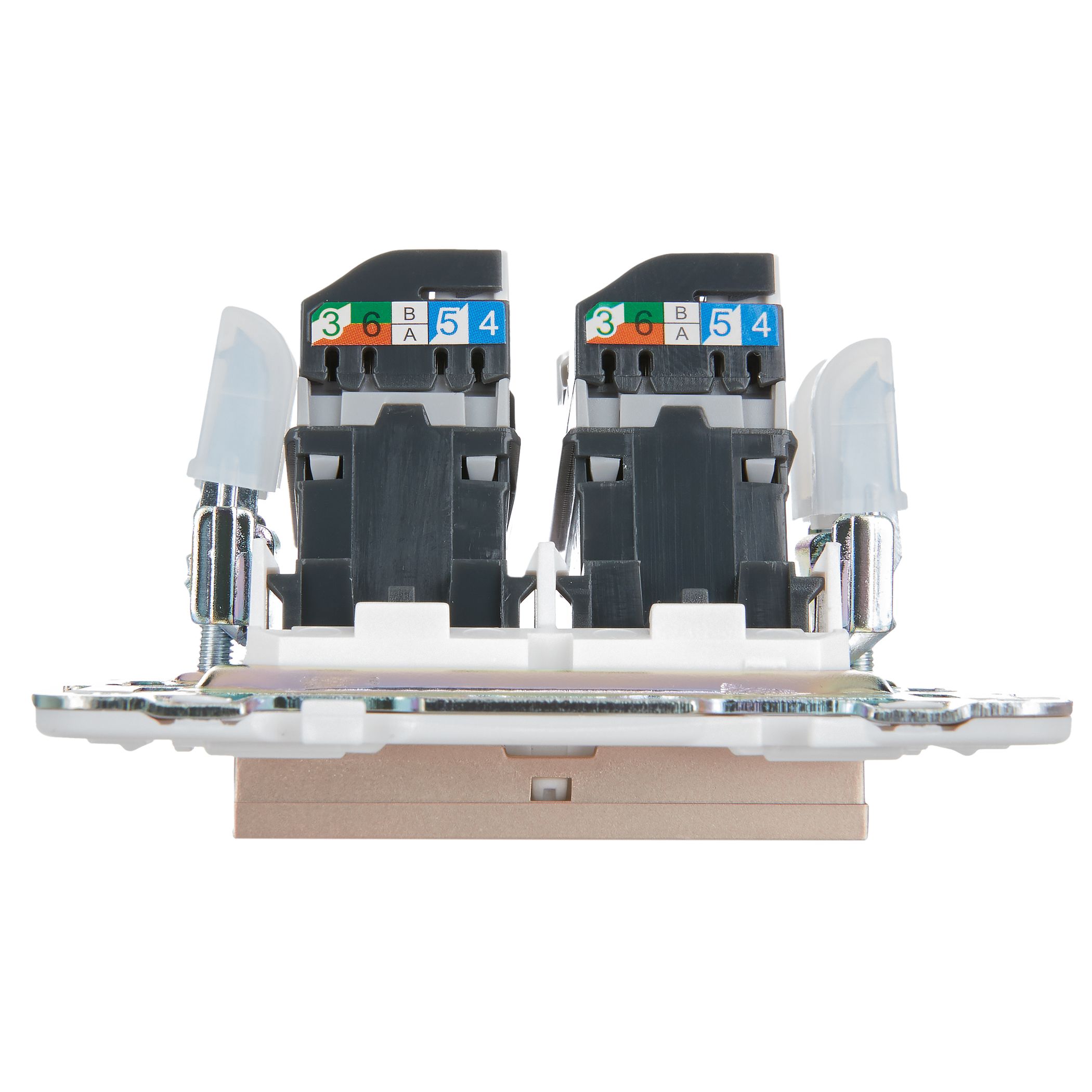             SKANDY Розетка, компьютерге арналған, екілі RJ45 категория 5Е SK-K03Sa құм IEK    