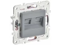             SKANDY Розетка, компьютерге арналған, екілі RJ45 категория 5Е SK-K03Gr сұр IEK    