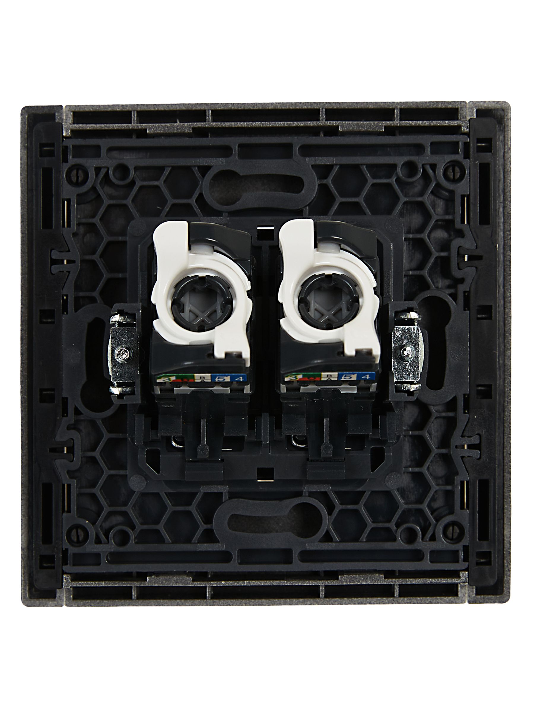             FORTE&PIANO Розетка, компьютерге арналған, екілі RJ45 категория 5Е FP533 болат IEK    