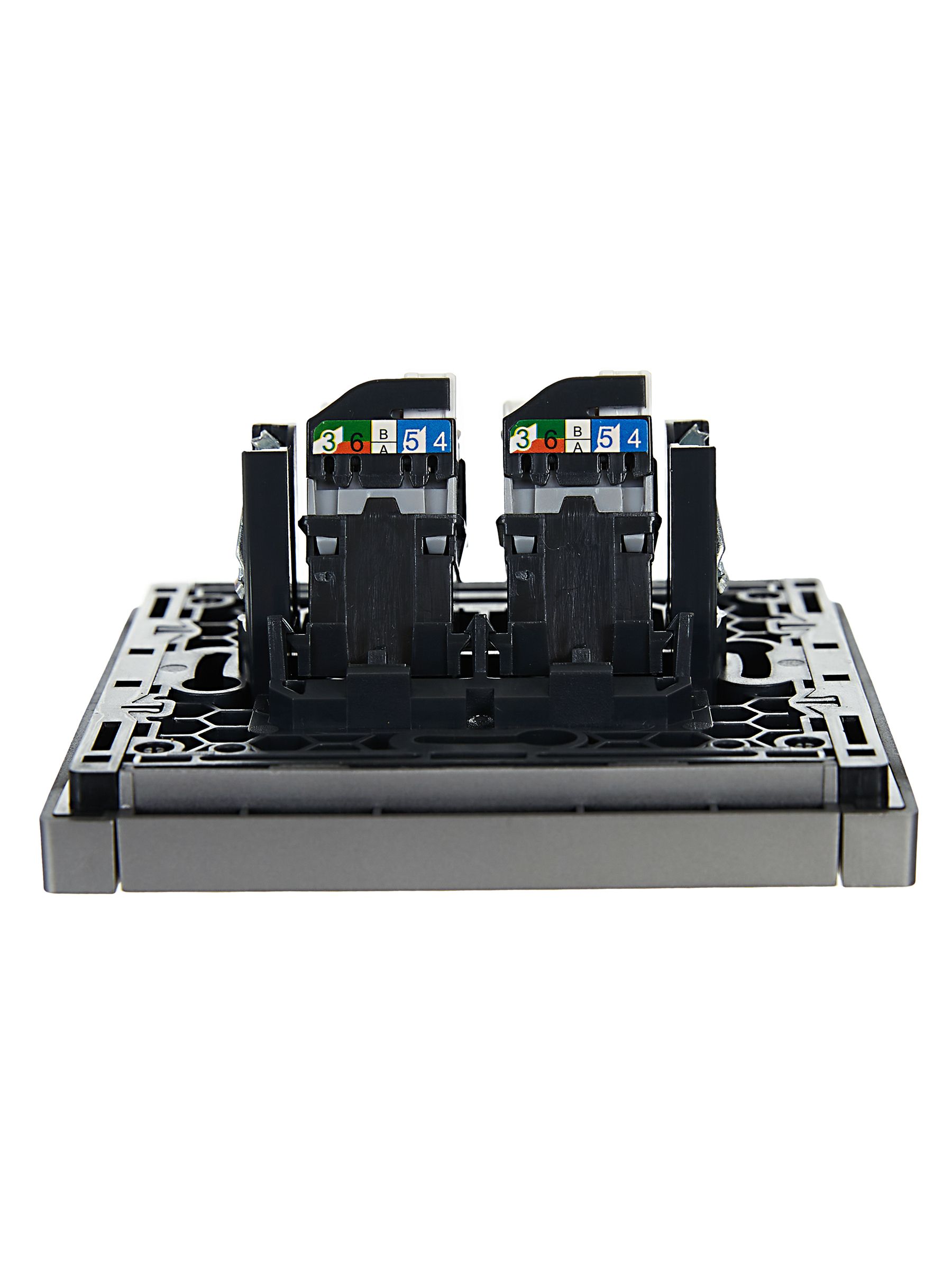             FORTE&PIANO Розетка, компьютерге арналған, екілі RJ45 категория 5Е FP533 болат IEK    