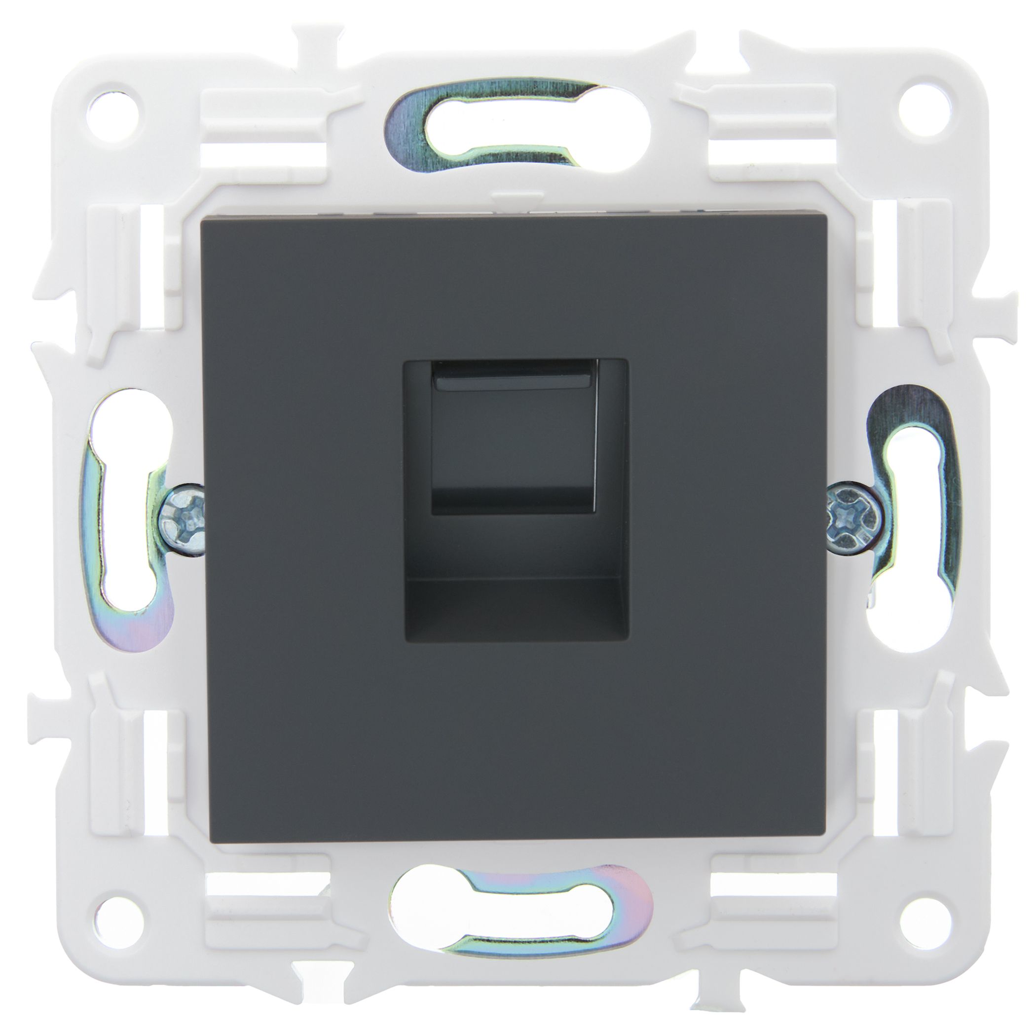             SKANDY Розетка, компьютерге арналған RJ45 категория 5Е SK-K01G графит IEK    