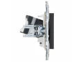             SKANDY Розетка, компьютерге арналған RJ45 категория 5Е SK-K01G графит IEK    