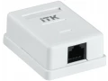             ITK қабырғалы ақпараттық  розетка RJ45 санат 6 UTP 1-порт    