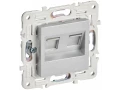             SKANDY Розетка, компьютерге арналған, екілі RJ45 категория 6 SK-K04S күміс IEK    