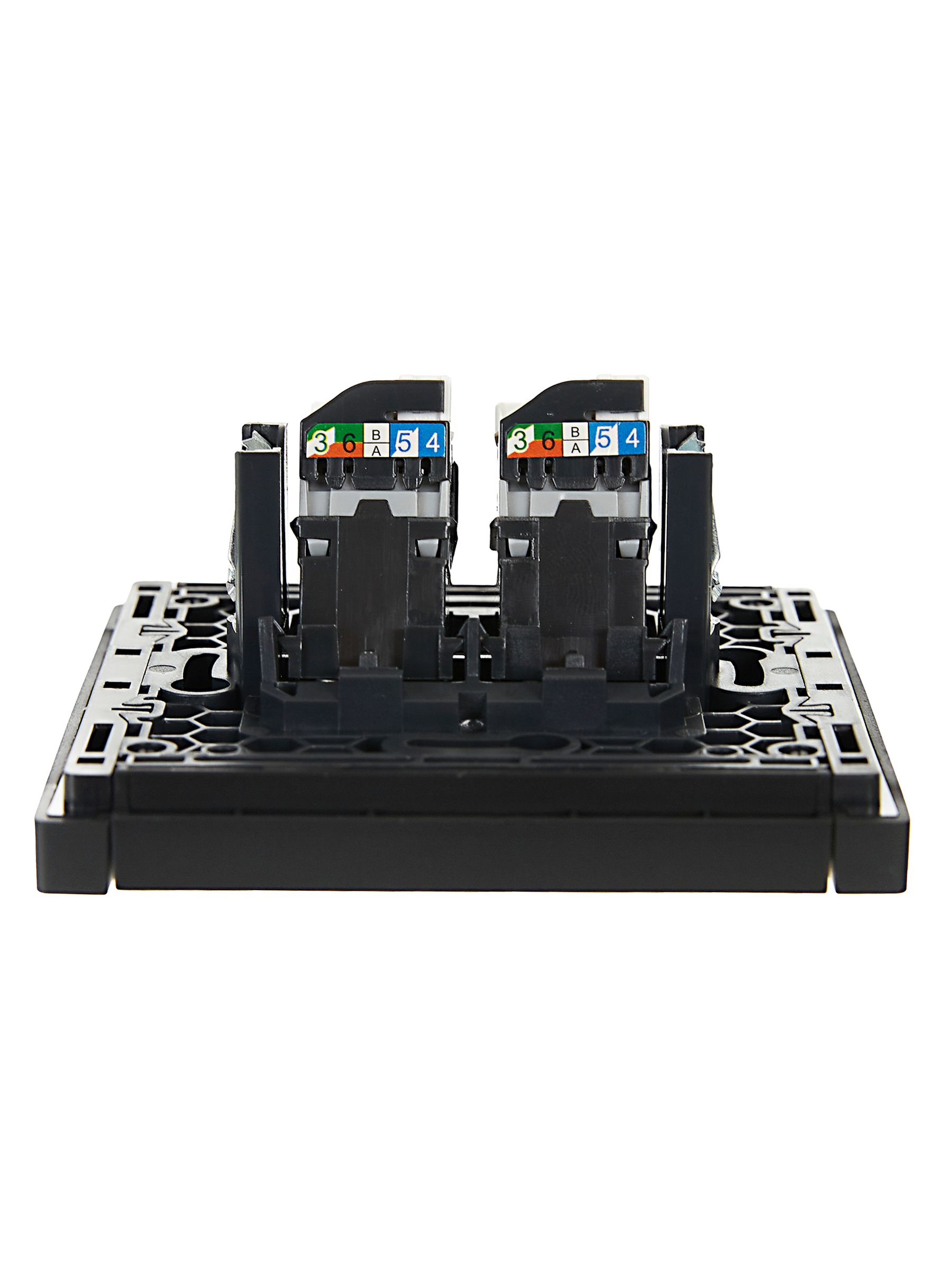             FORTE&PIANO Розетка, компьютерге арналған, екілі RJ45 категория 5Е FP133 қара ИЭК    