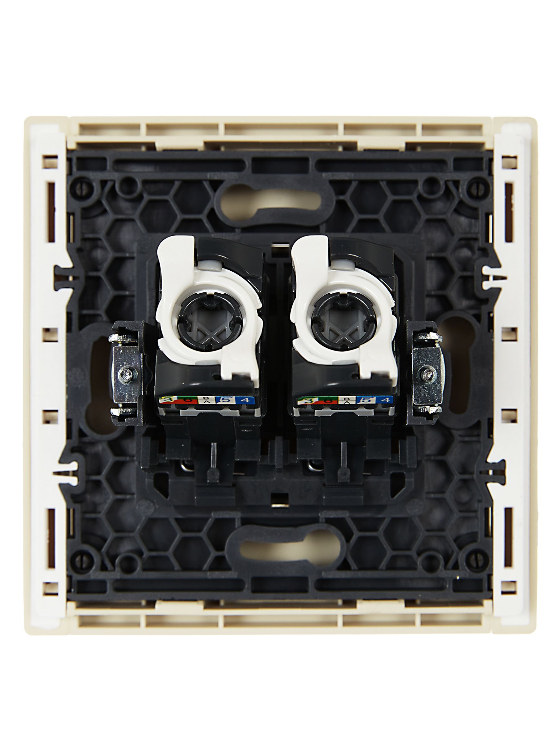             FORTE&PIANO Розетка, компьютерге арналған, екілі RJ45 категория 5Е FP433 ваниль ИЭК    