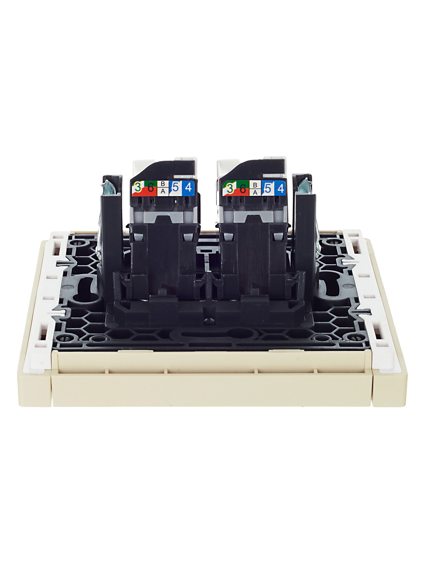             FORTE&PIANO Розетка, компьютерге арналған, екілі RJ45 категория 5Е FP433 ваниль ИЭК    
