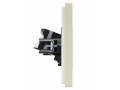             FORTE&PIANO Розетка, компьютерге арналған, екілі RJ45 категория 5Е FP433 ваниль ИЭК    