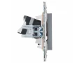             SKANDY Розетка, компьютерге арналған RJ45 категория 5Е SK-K01Gr сұр IEK    