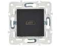             SKANDY Розетка HDMI SK-H01Bl қара IEK    