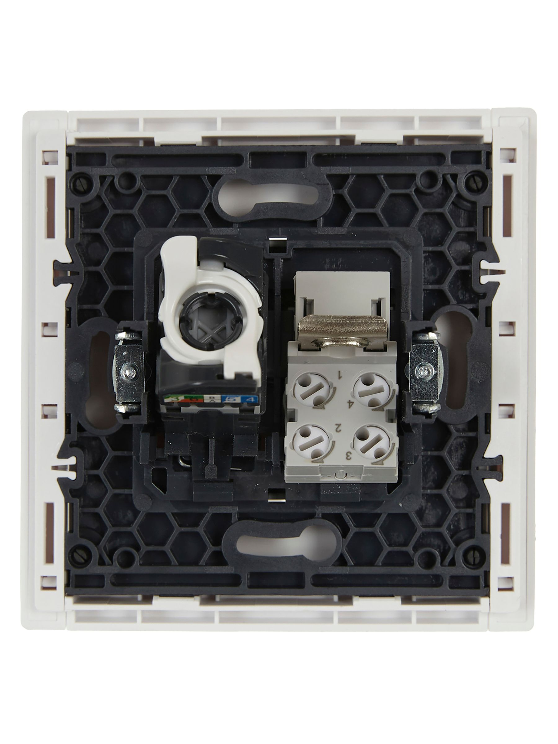             FORTE&PIANO 2 ұялы розетка RJ11+RJ45 кат.5E FP235 ақ IEK    