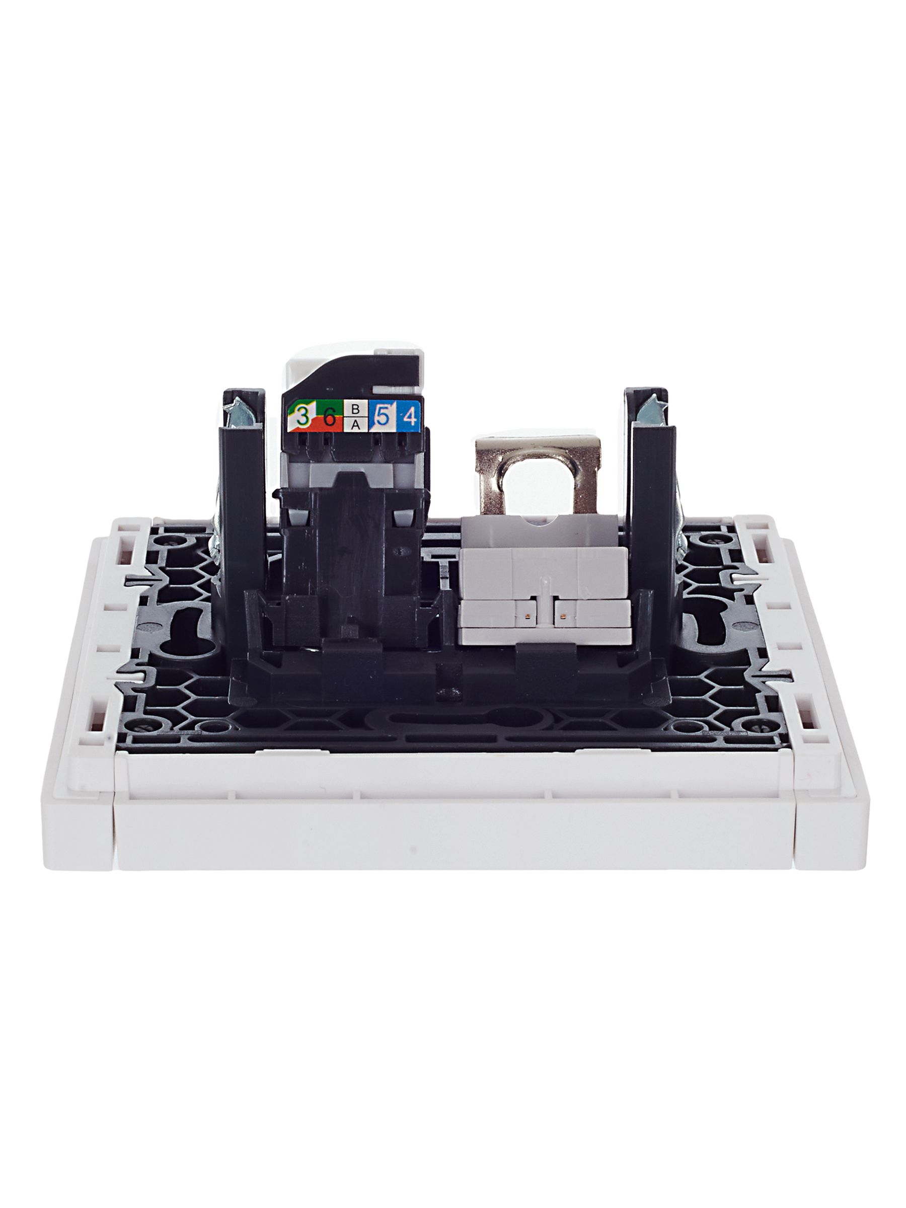             FORTE&PIANO 2 ұялы розетка RJ11+RJ45 кат.5E FP235 ақ IEK    