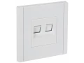             FORTE&PIANO 2 ұялы розетка RJ11+RJ45 кат.5E FP235 ақ IEK    
