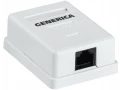             Розетка, ақпвраттық, қабырғалы RJ45 санат 5E UTP 1 порт GENERICA    