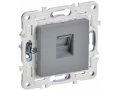             SKANDY Розетка, компьютерге арналған RJ45 категория 6 SK-K02Gr сұр IEK    
