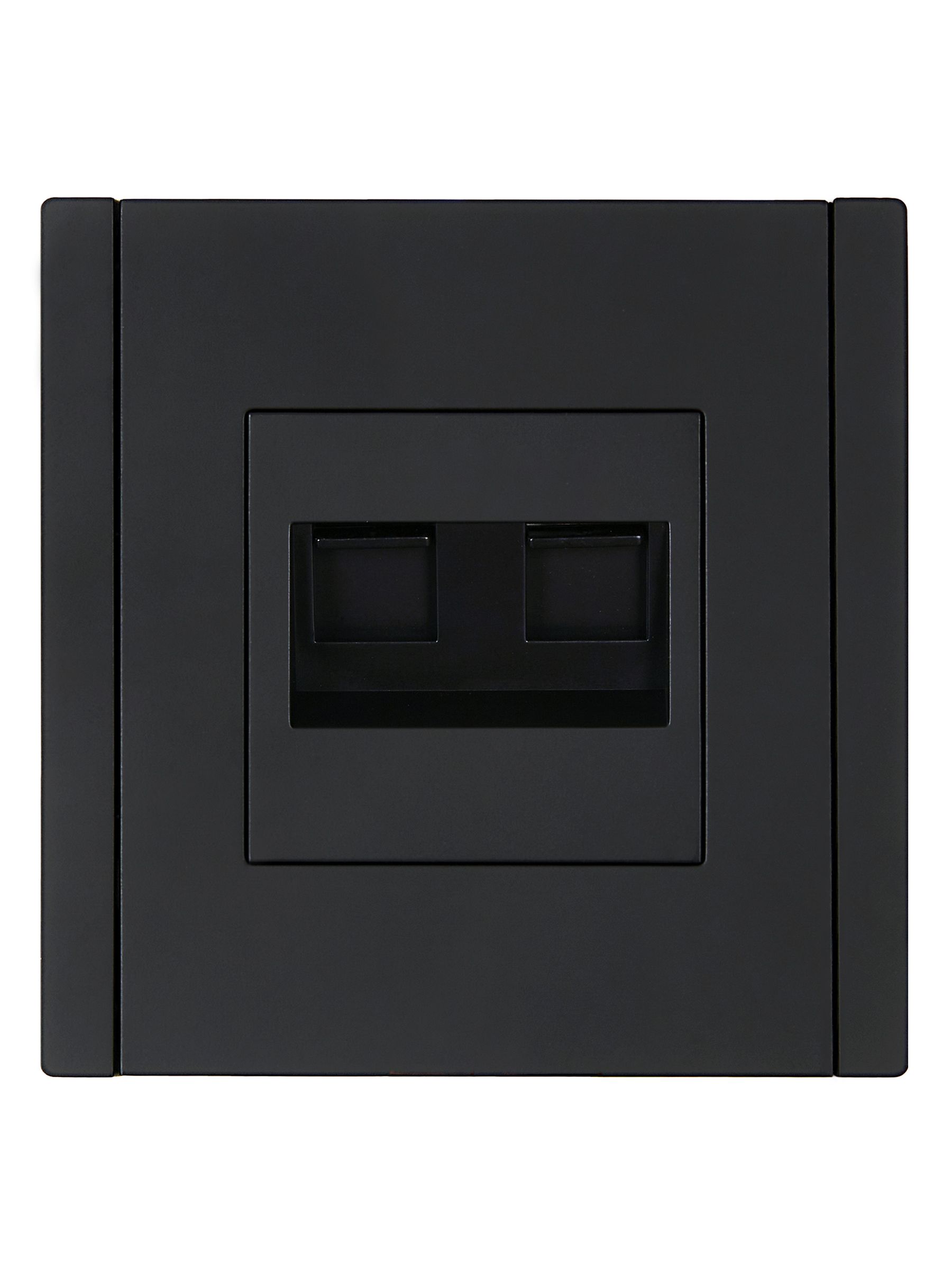 FORTE&PIANO 2 ұялы розетка RJ11+RJ45 кат.5E FP135 қара IEK