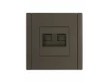             FORTE&PIANO 2 ұялы розетка RJ11+RJ45 кат.5E FP335 сұр IEK    