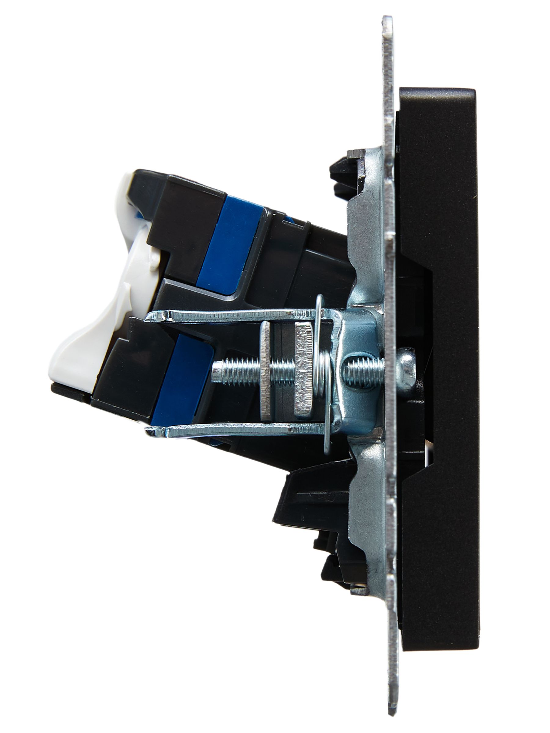             BRITE Қос компьютерлік розетка RJ45 категория 6 РК11-2-БрЧ қара IEK    