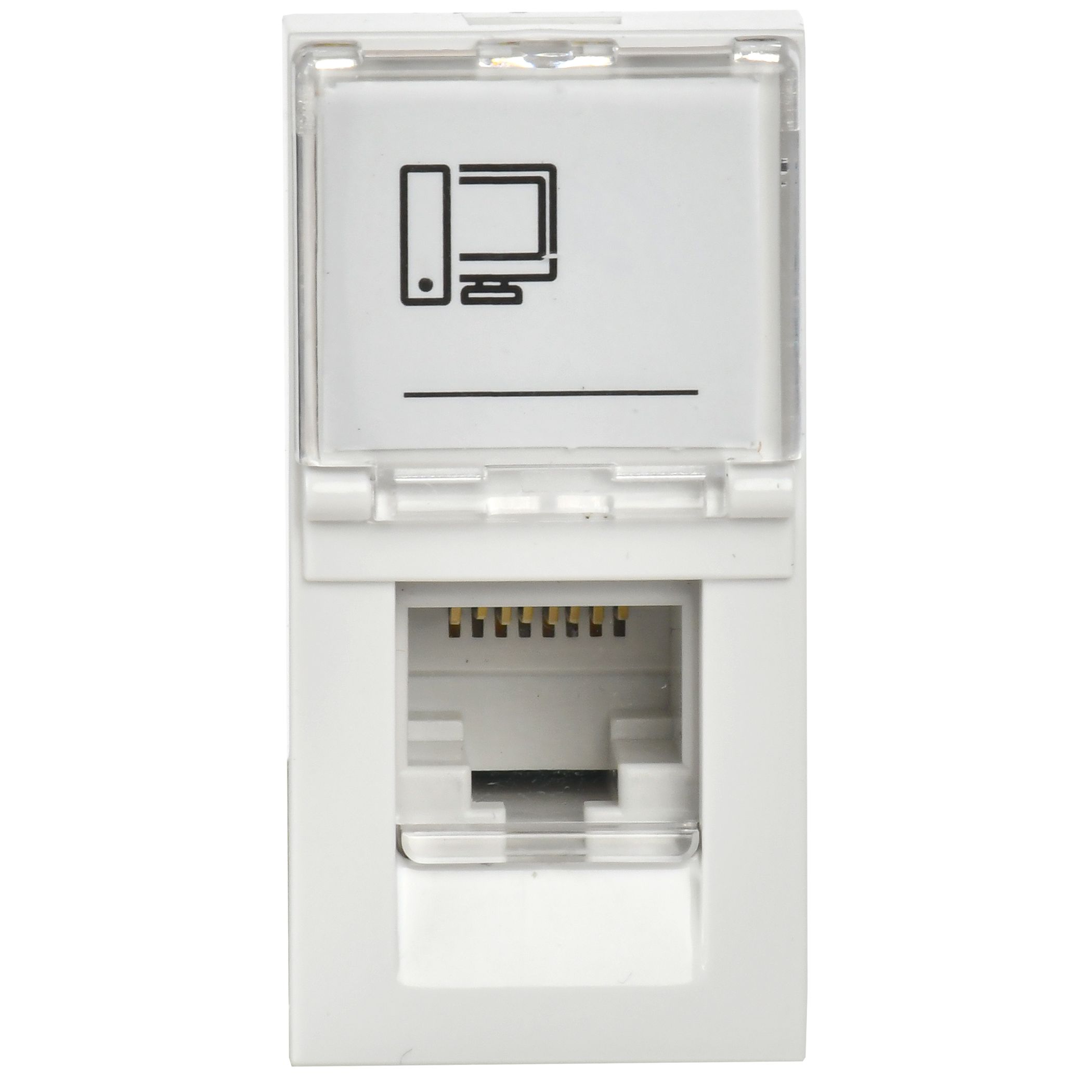             РКИ-10-00-П Ақпарат розеткасы RJ-45 UTP кат.5e (на 1 модуль) ПРАЙМЕР ақ ИЭК    