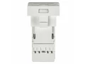             РКИ-10-00-П Ақпарат розеткасы RJ-45 UTP кат.5e (на 1 модуль) ПРАЙМЕР ақ ИЭК    