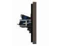             FORTE&PIANO Розетка, компьютерге арналған, екілі RJ45 категория 6 FP334 сұр IEK    