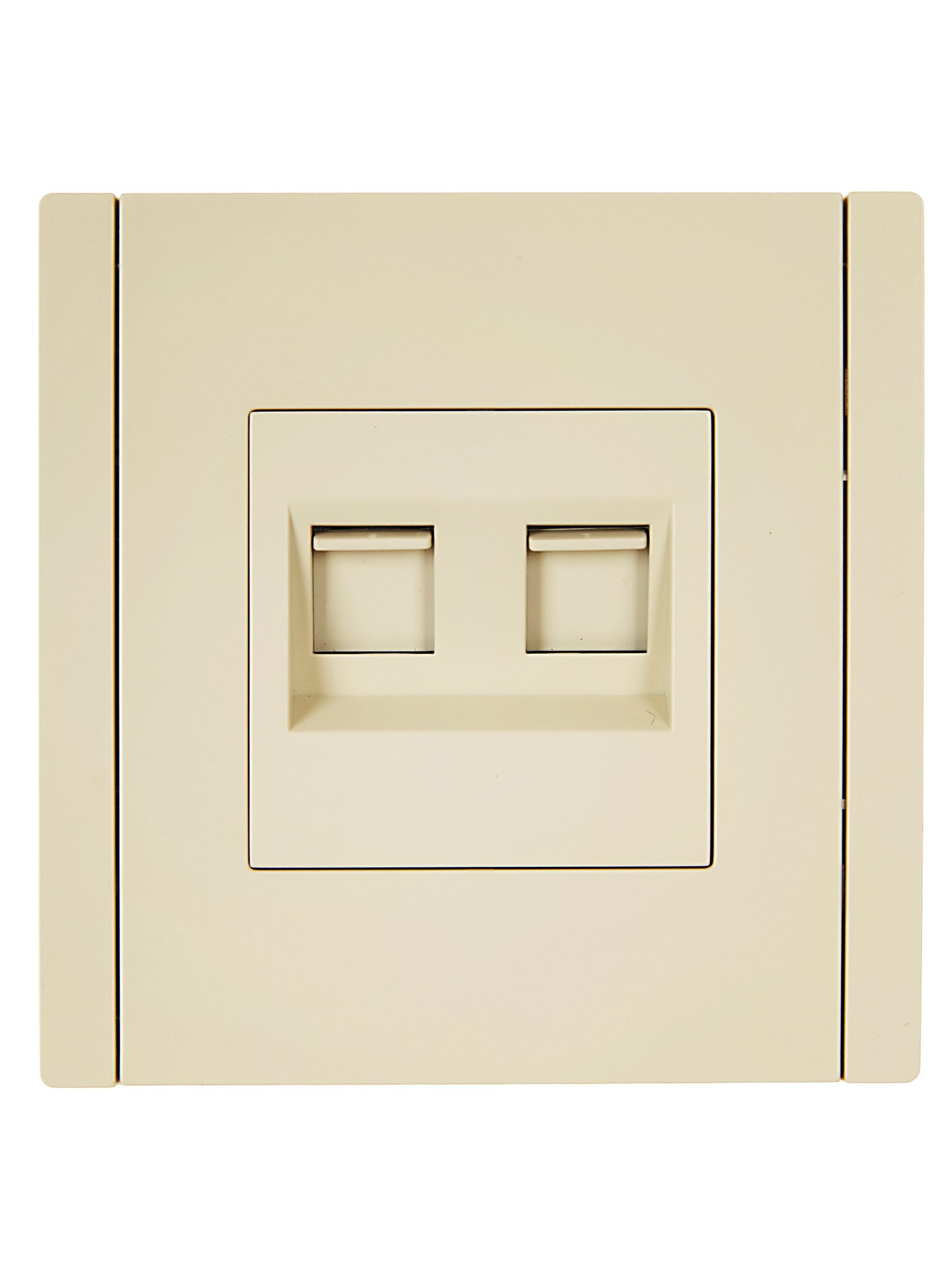 FORTE&PIANO 2 ұялы розетка RJ11+RJ45 кат.5E FP435 ваниль IEK