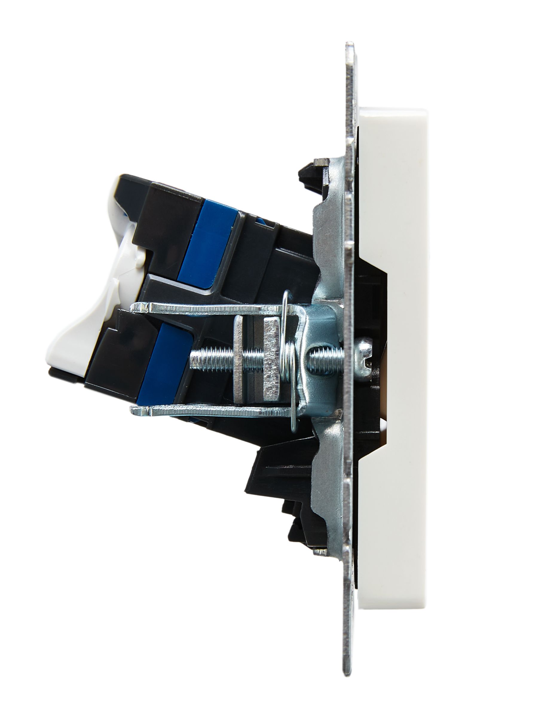 BRITE Қос компьютерлік розетка RJ45 категория 6 РК11-2-БрБ ақ IEK