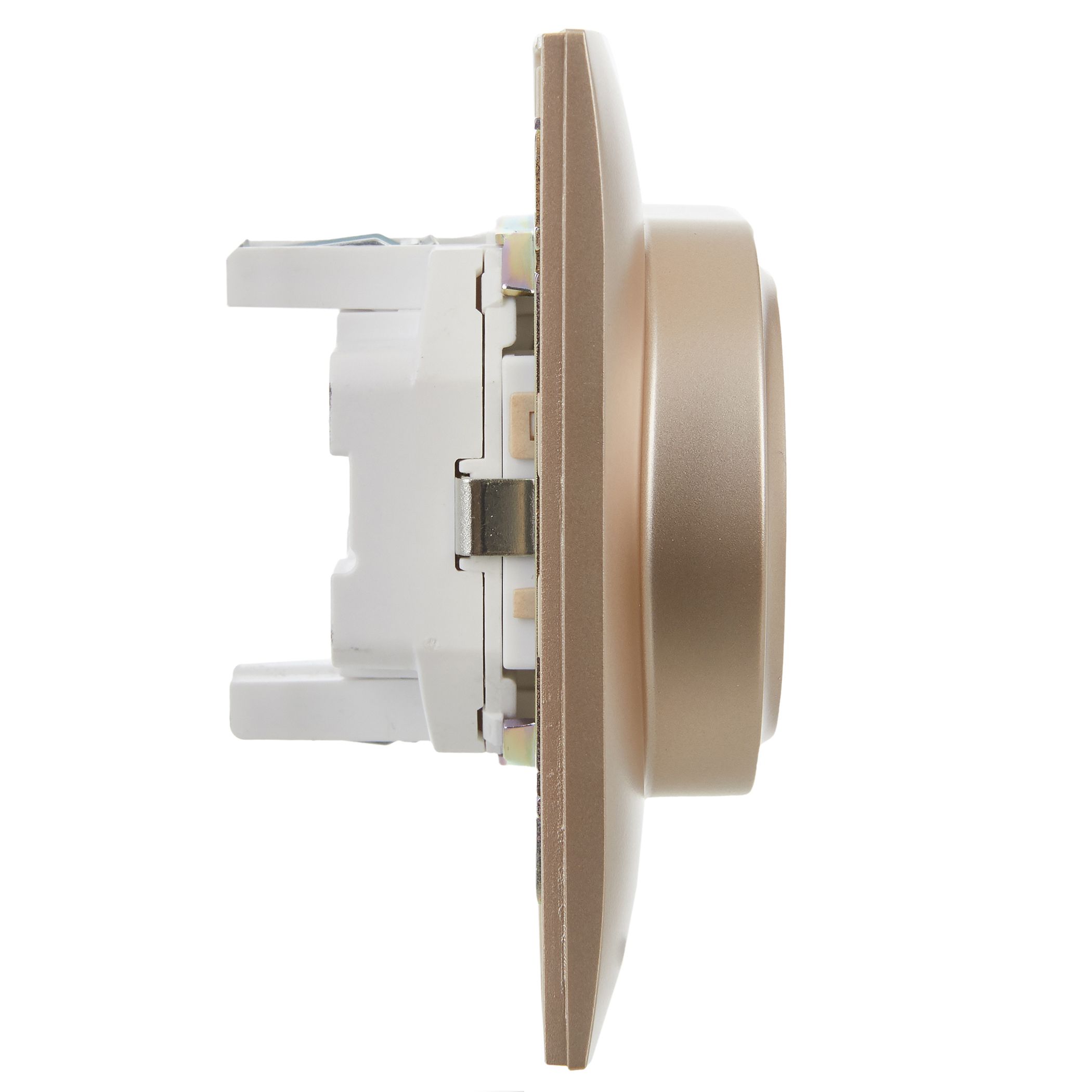 SKANDY Розетка 2 орынды, жерге тұйықталған, қорғаныс перделерімен 16А жиынтықта SK-R07Sa құм IEK