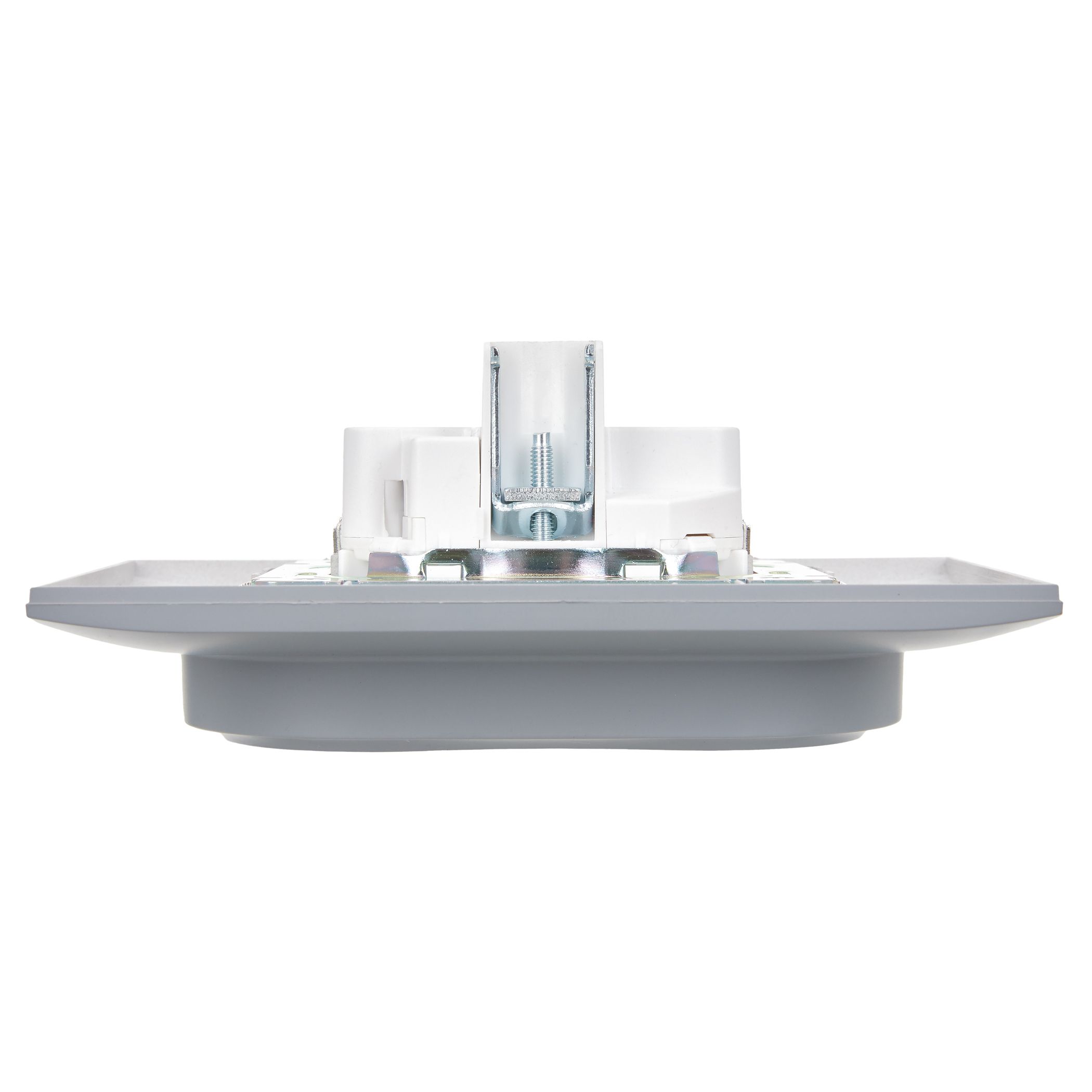 SKANDY Розетка 2 орынды, жерге тұйықталған, қорғаныс перделерімен 16А жиынтықта SK-R07Gr сұр IEK