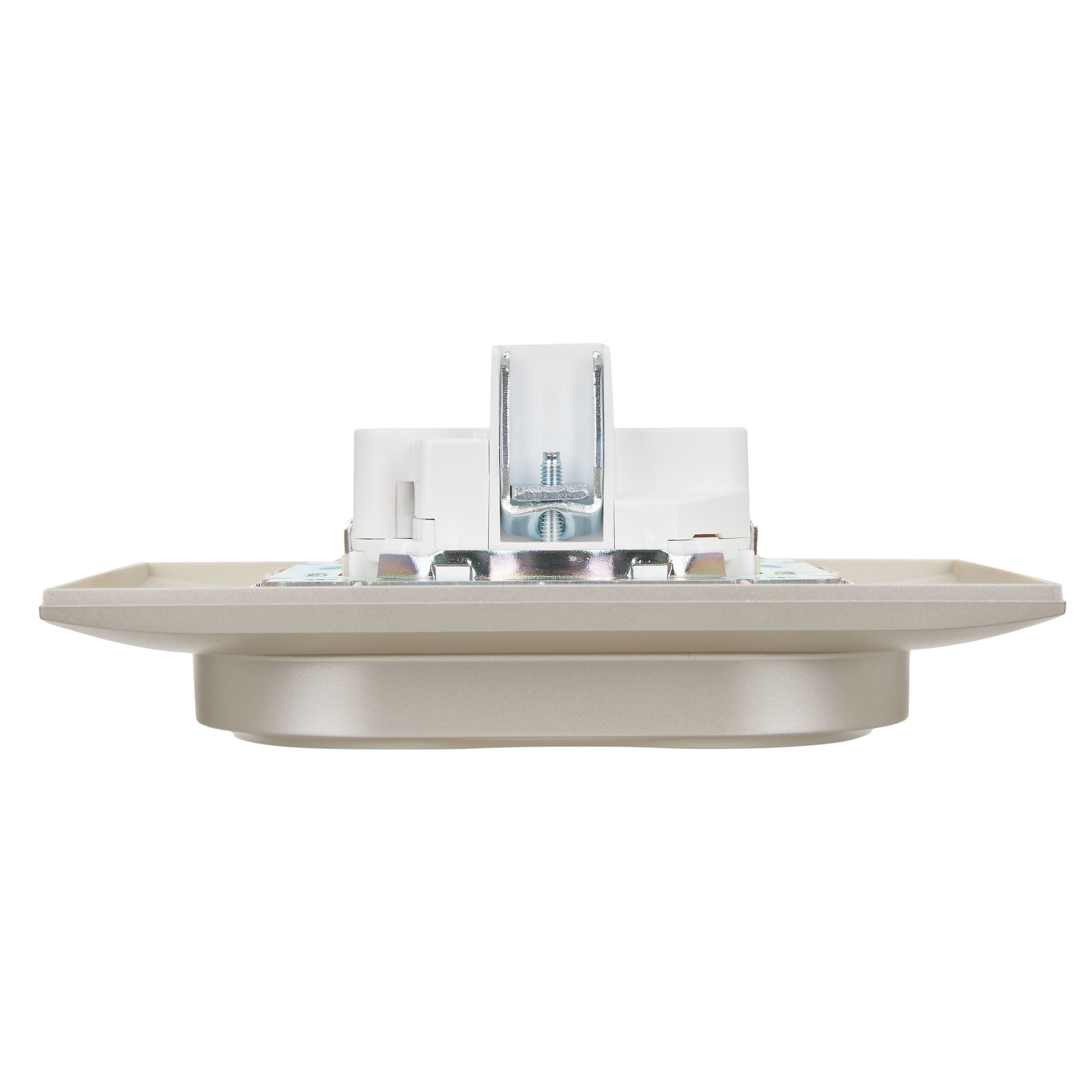 SKANDY Розетка 2 орынды, жерге тұйықталған, қорғаныс перделерімен 16А жиынтықта SK-R07Sh шампан IEK