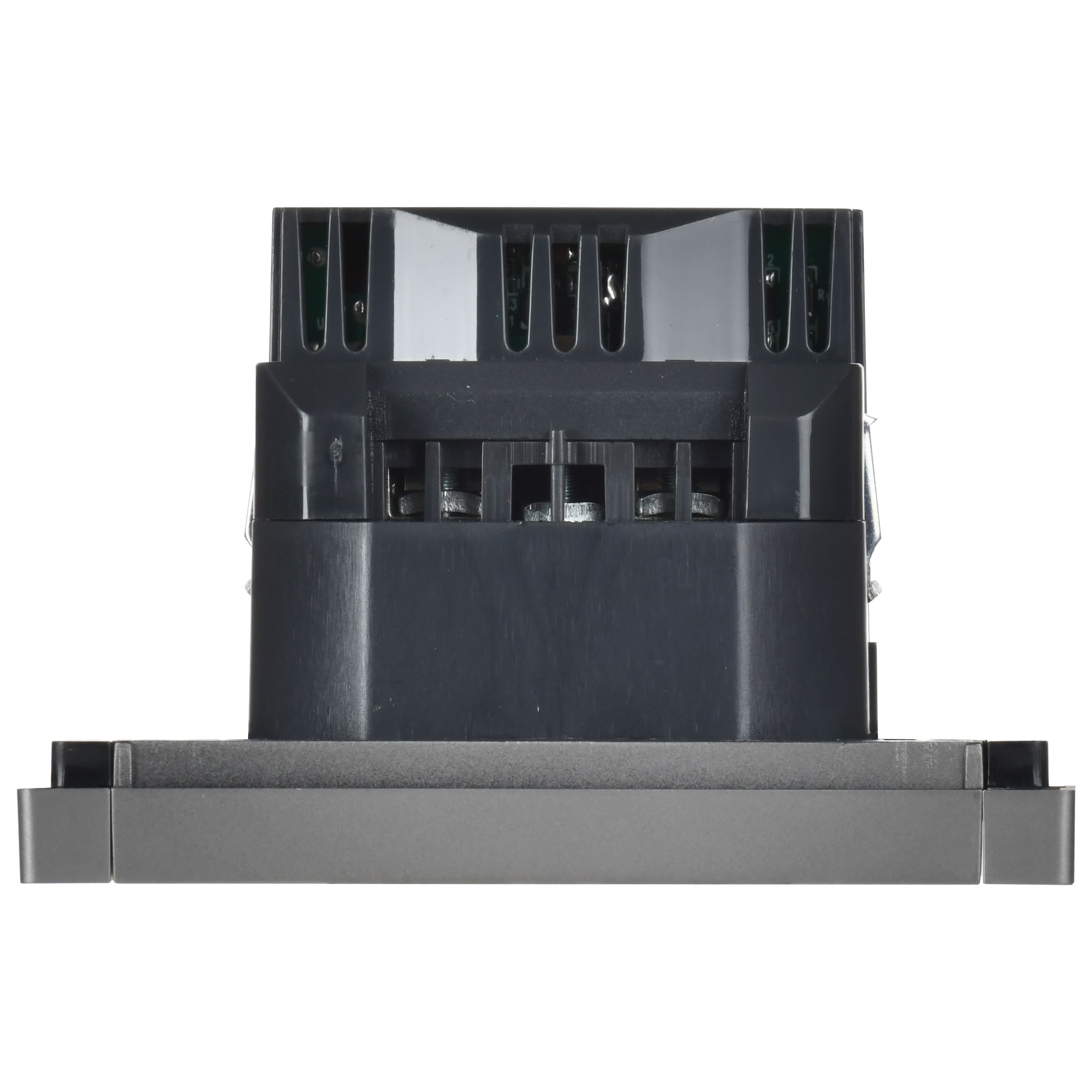 FORTE&PIANO Розетка 1 нүктелі, жерге тұйықталған, пердешелерімен, бұрандалы бекітумен 16А USB A+C 18Вт FP547 болат ИЭК