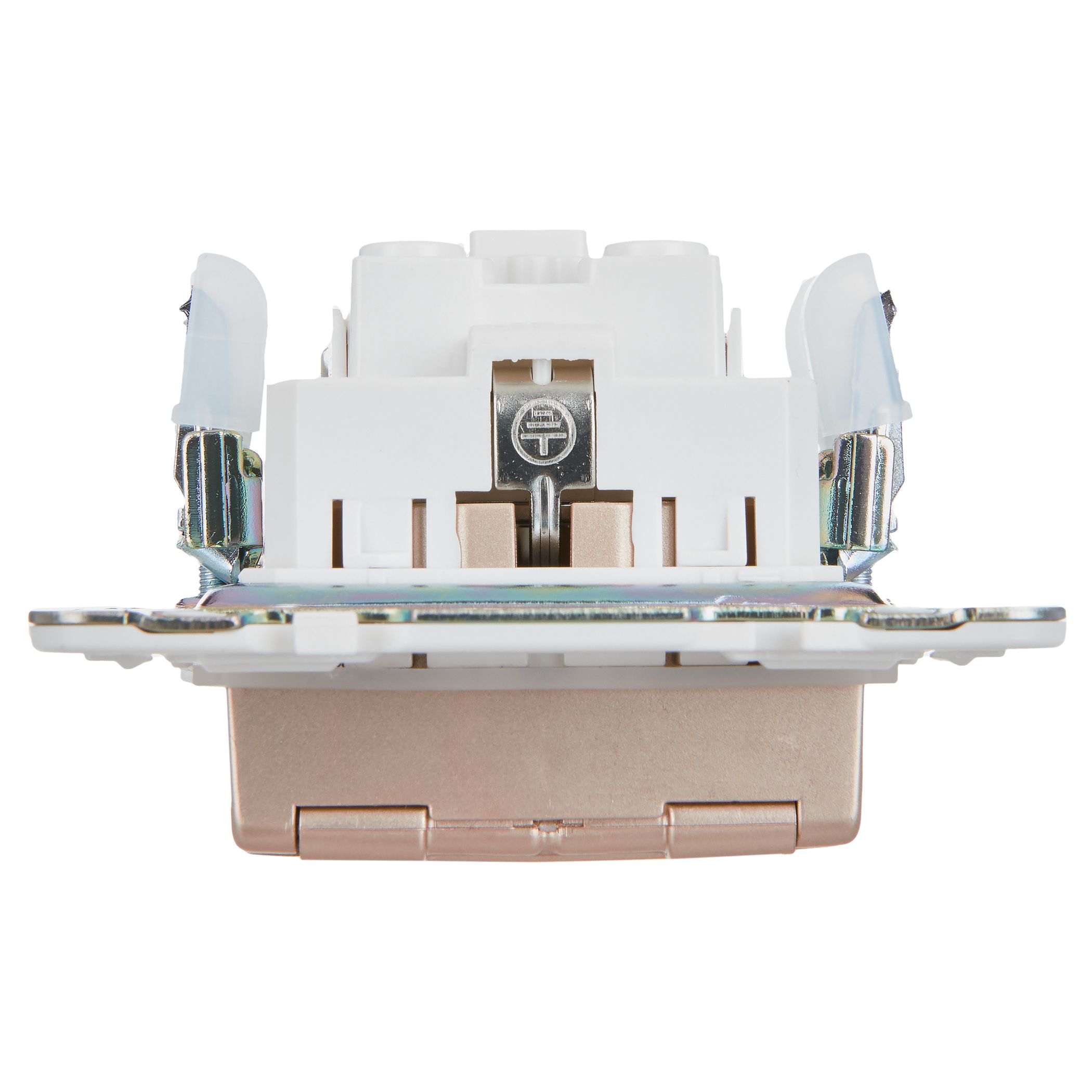 SKANDY Розетка 1 орынды, жерге тұйықталған, қорғаныс пердешелерімен, қақпағымен 16А IP44 SK-R11Sa құм IEK