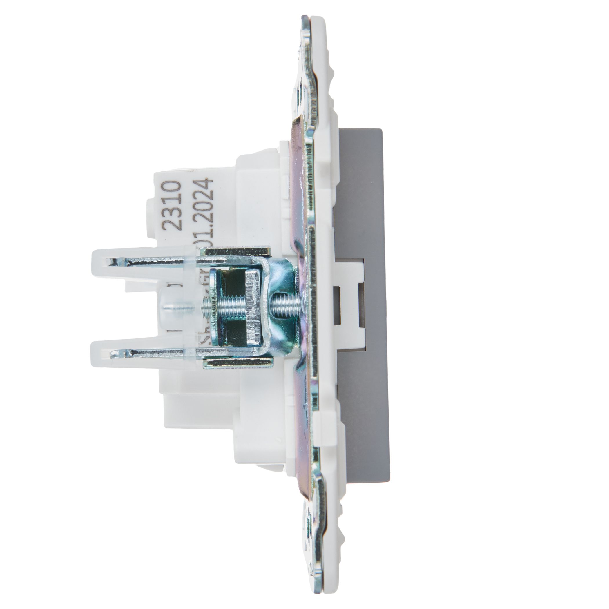 SKANDY Розетка жерге тұйықталмаған, қорғаныс пердешелерсіз 10А SK-R02Gr сұр IEK