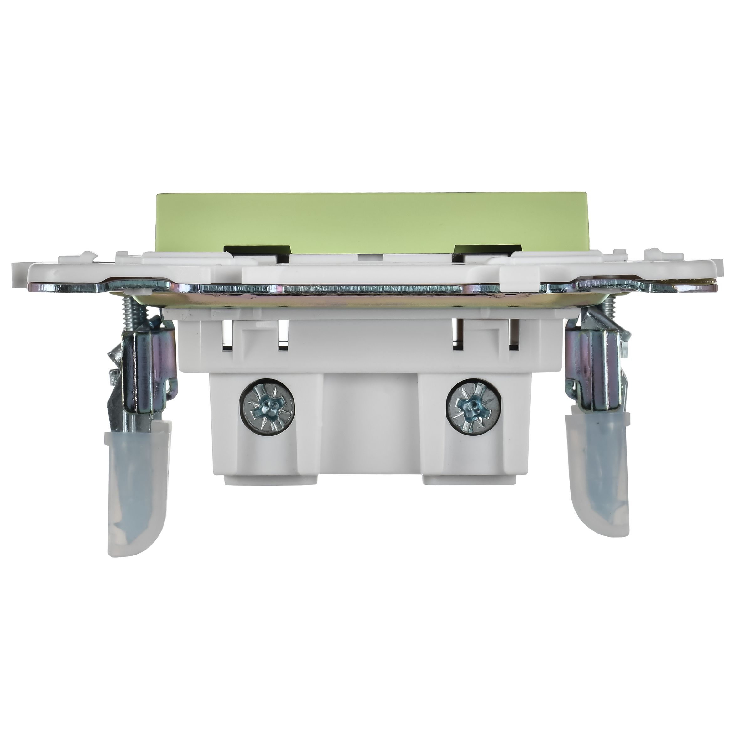 SKANDY Розетка жерге тұйықталмаған, қорғаныс пердешелерсіз 10А SK-R02G жалбызды IEK