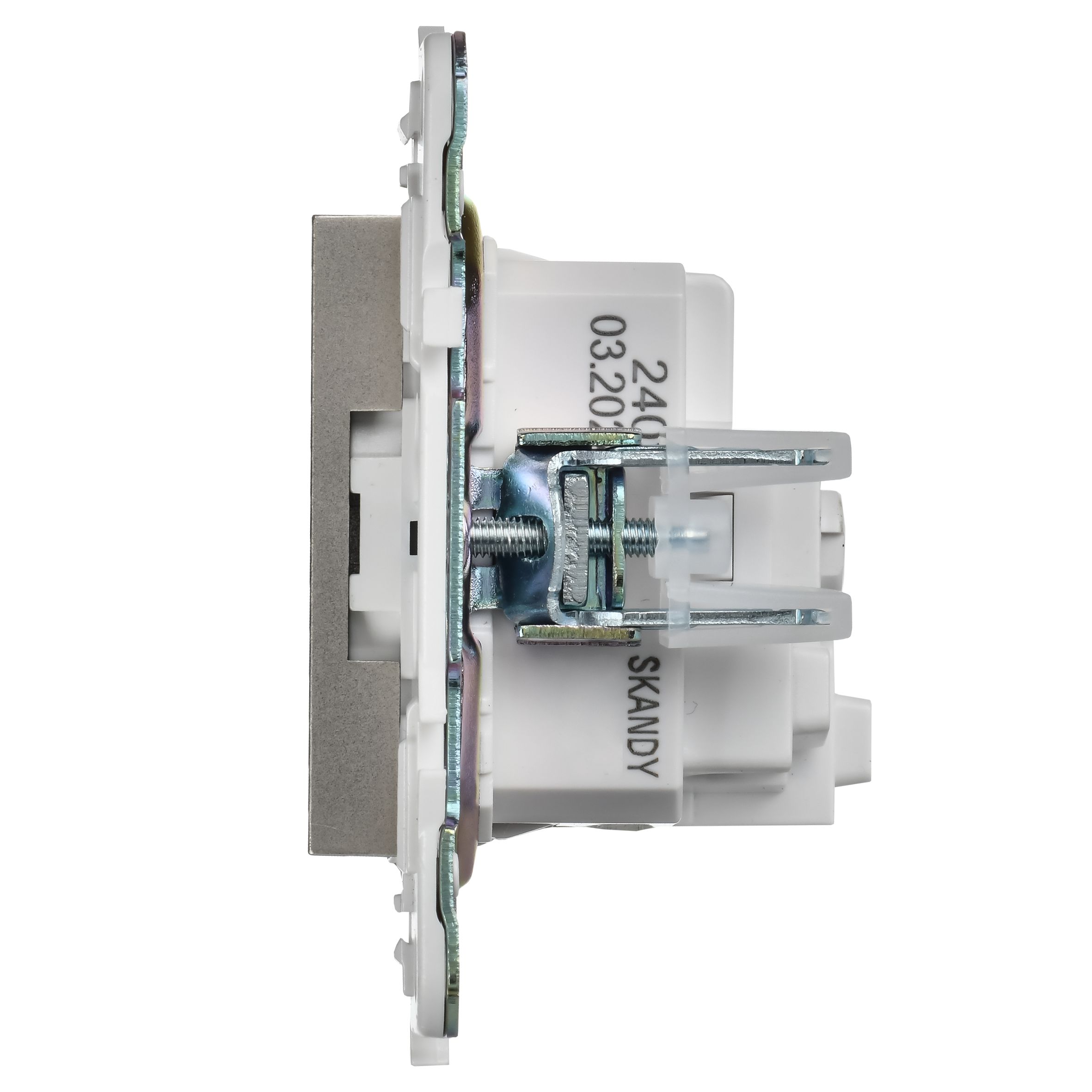 SKANDY Розетка, жерге тұйықталған, қорғаныс пердешелерсіз, 16А SK-R05Sh шампан IEK