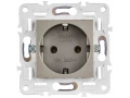 SKANDY Розетка, жерге тұйықталған, қорғаныс пердешелерсіз, 16А SK-R05Sh шампан IEK