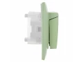             SKANDY Розетка 2 орынды, қақпағы бар 16А жиынтықта IP44 SK-R12G жалбызды IEK    