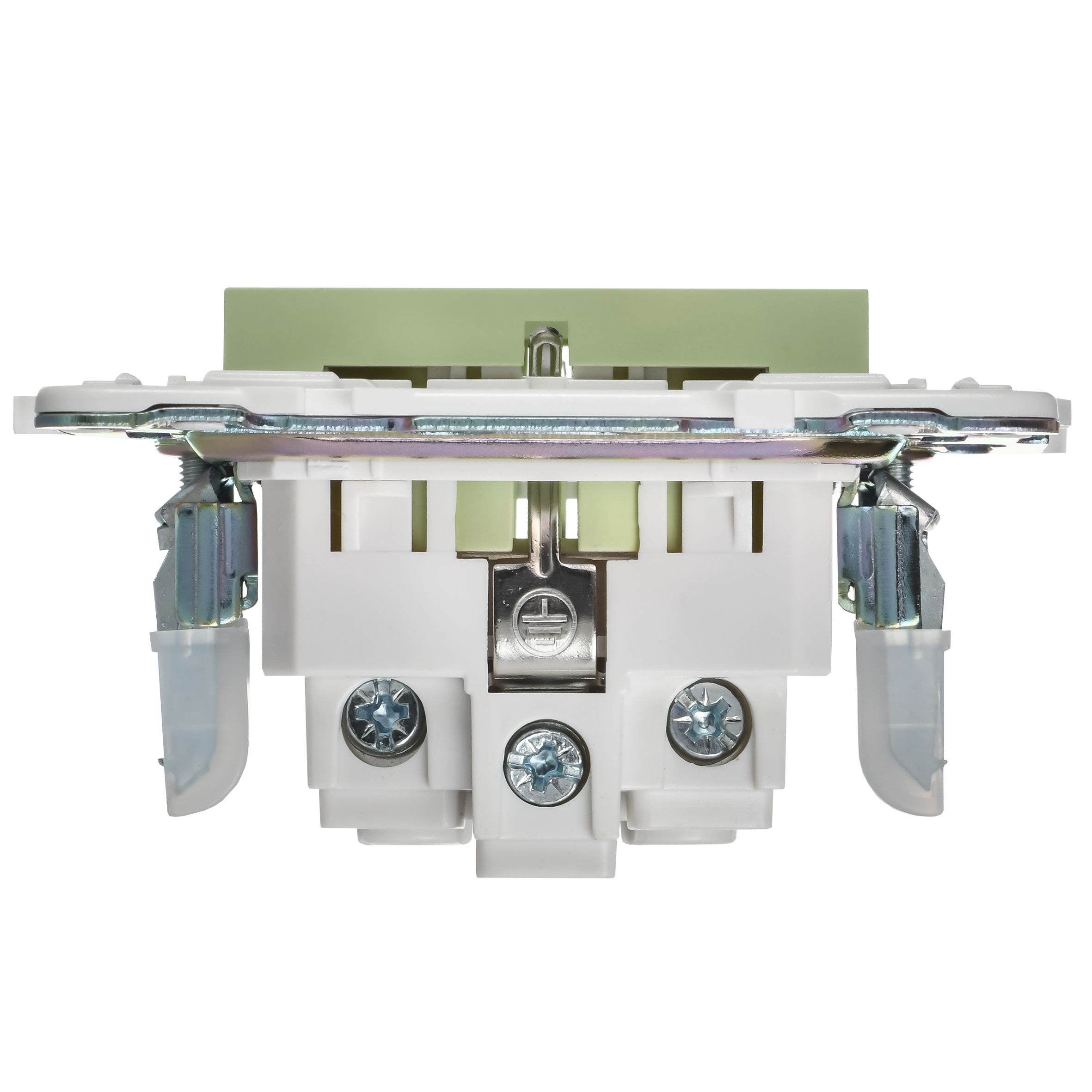 SKANDY Розетка, жерге тұйықталған, қорғаныс пердешелерсіз, 16А SK-R05G жалбызды IEK