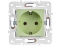SKANDY Розетка, жерге тұйықталған, қорғаныс пердешелерсіз, 16А SK-R05G жалбызды IEK