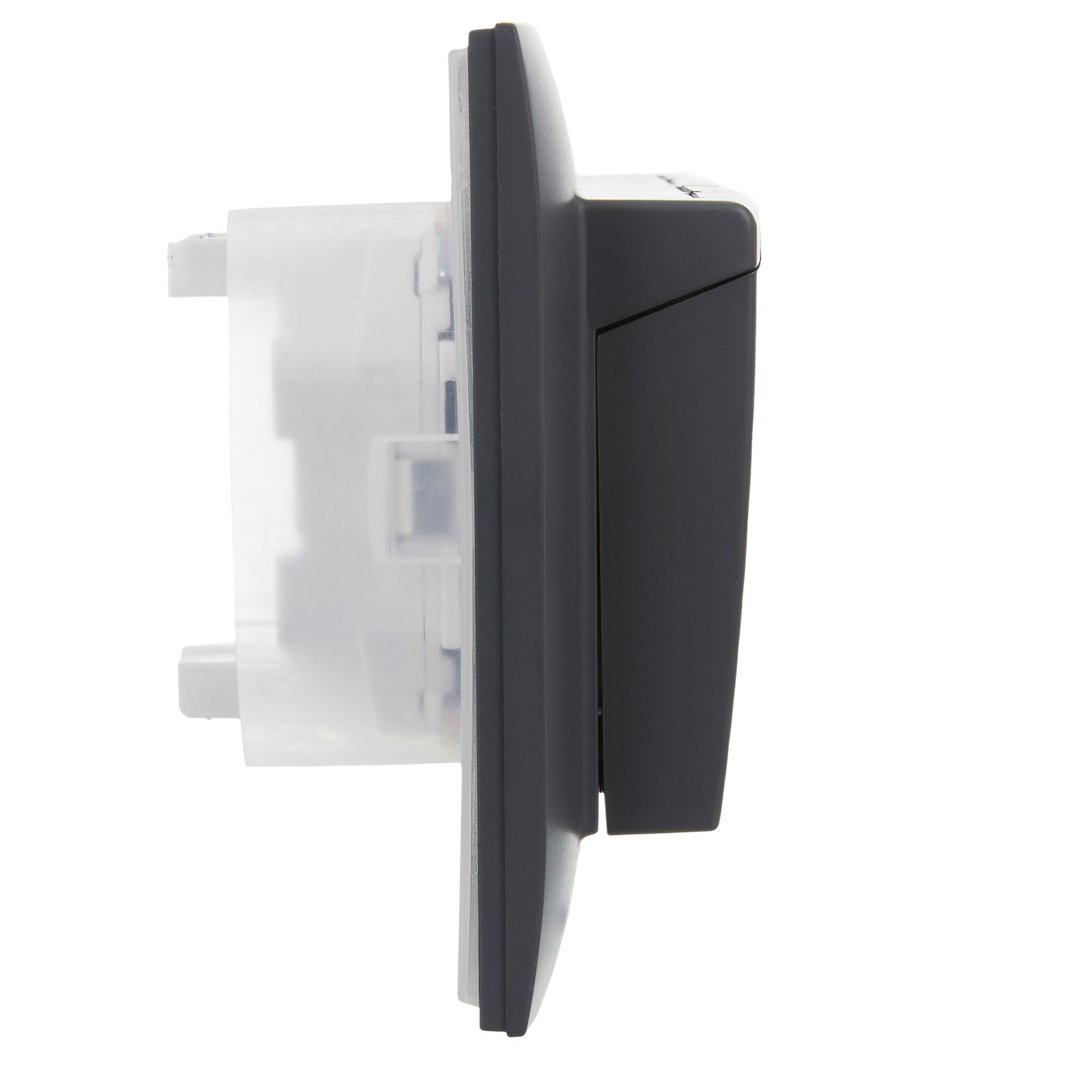             SKANDY Розетка 2 орынды, қақпағы бар 16А жиынтықта IP44 SK-R12T титан IEK    