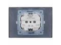             SKANDY Розетка 2 орынды, қақпағы бар 16А жиынтықта IP44 SK-R12T титан IEK    