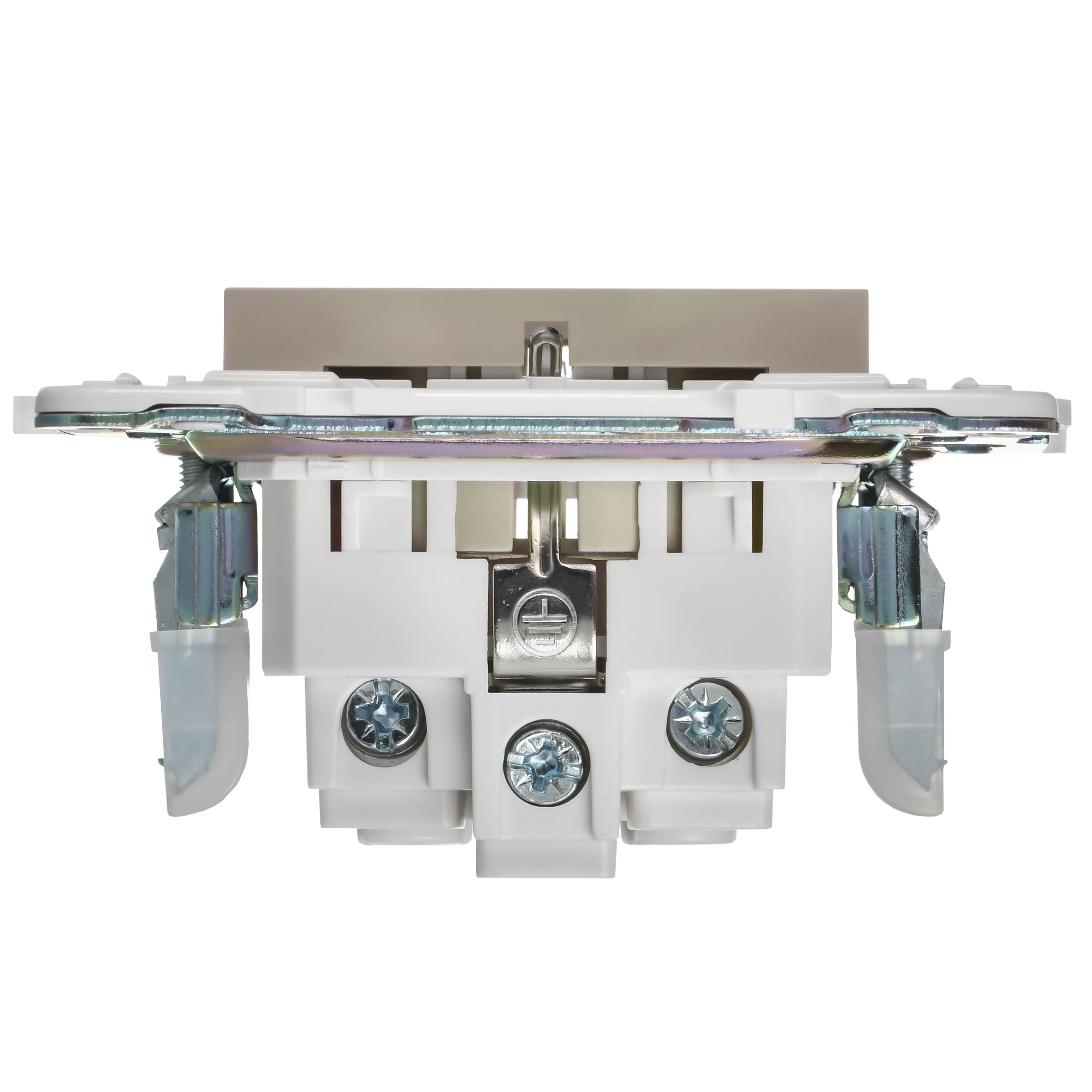 SKANDY Розетка, жерге тұйықталған, қорғаныс пердешелерсіз, 16А SK-R05B сарғыш IEK
