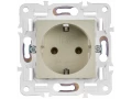 SKANDY Розетка, жерге тұйықталған, қорғаныс пердешелерсіз, 16А SK-R05B сарғыш IEK