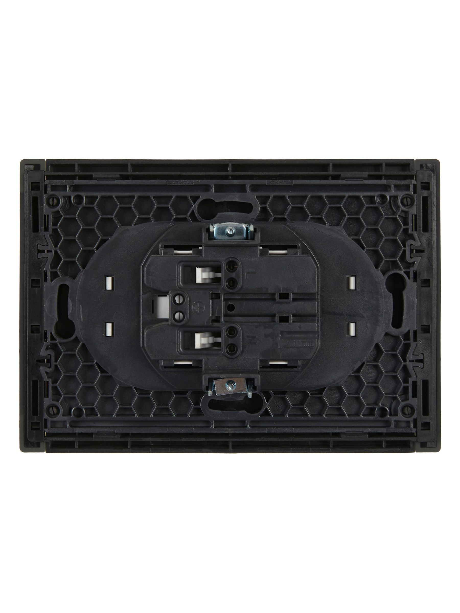 FORTE&PIANO Розетка 2 орынды, жерге тұйықталмаған, қорғаныс пердешелерімен бұрандасыз бекіту 10А FP325 сұр IEK