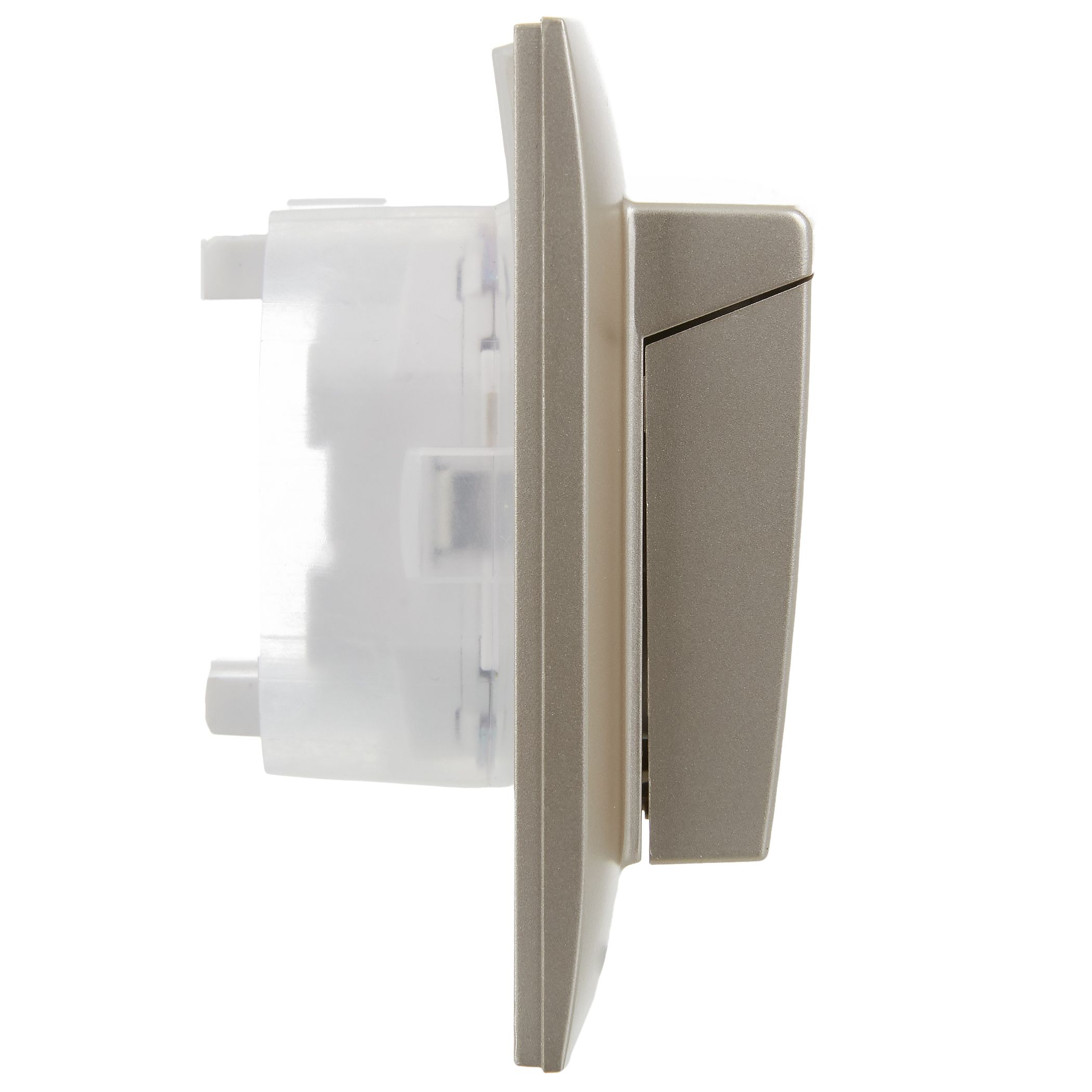             SKANDY Розетка 2 орынды, қақпағы бар 16А жиынтықта IP44 SK-R12Sh шампан IEK    